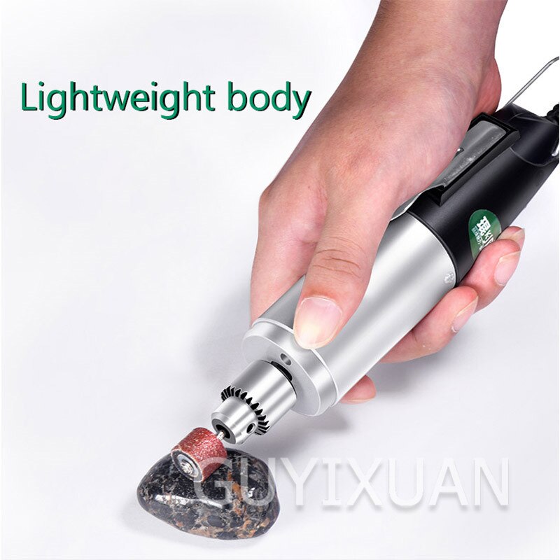 Small electric mill Electric hand-held sanding and polishing machine Wood carving cutting punch drill Jade carving tools