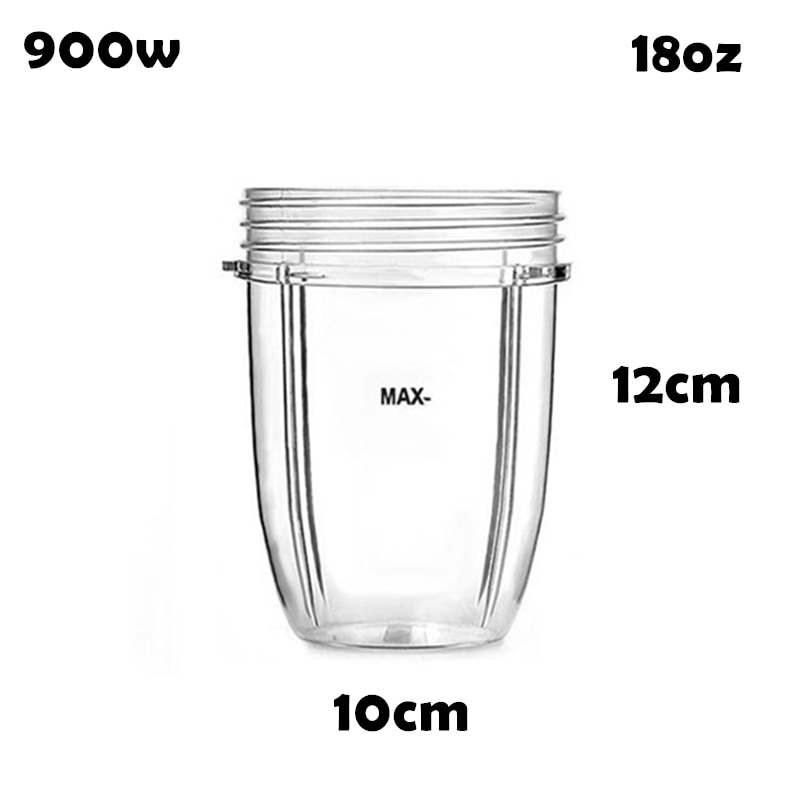 1Pcs 900W 18Oz Container Cup 10X12Cm Extractie Deel Voor Nutribullet Nutri Vervanging Sap Cup sap Machine Onderdelen Keuken