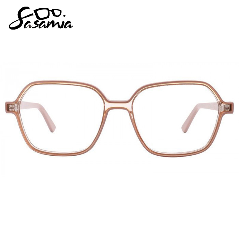 SASAMIA Square Glasses Frames for Female Optical Glasses Frames Spectacles Frames for Woman Eyewear glass green