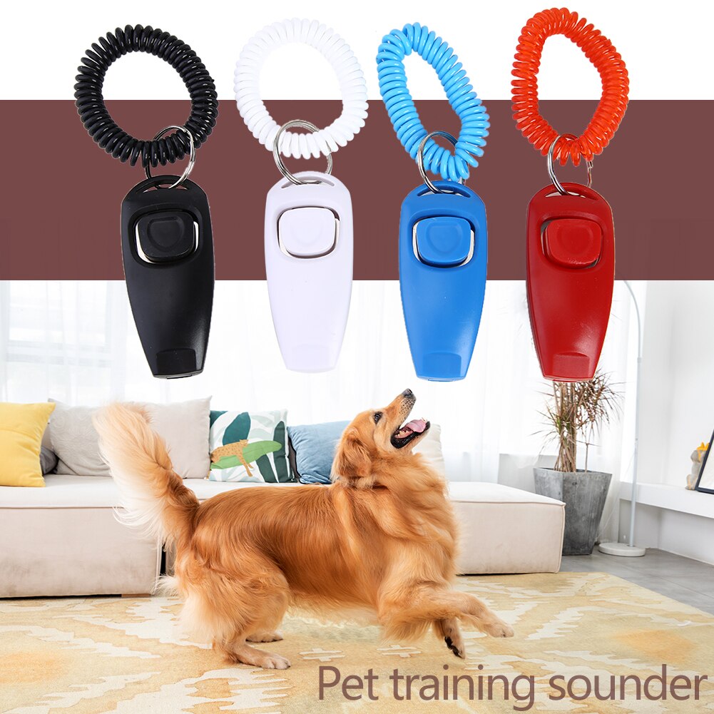4 Stuks Verstelbare Hond Trainer Pet Training Polsband Hond Clicker Sleutelhanger Hond Geluid Sleutelhangers Hond Producten