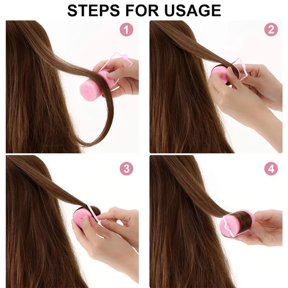 12 stücke Weichen Schwamm Schaum Kissen Lockenwickler Lockenwickler Haar Salon Barber Locken Friseur Kit DIY Hause Haar Styling Werkzeuge soiди