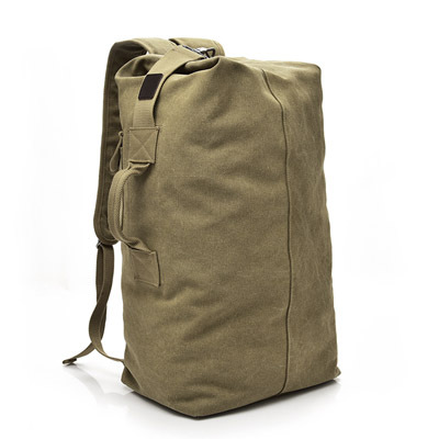 De rectángulo mochila de hombres de bolsa de gran capacidad bolso de deporte de los hombres de mochila verde hombre 17,3 &quot;ordenador portátil mochila: Caqui / Large 30x20x55cm