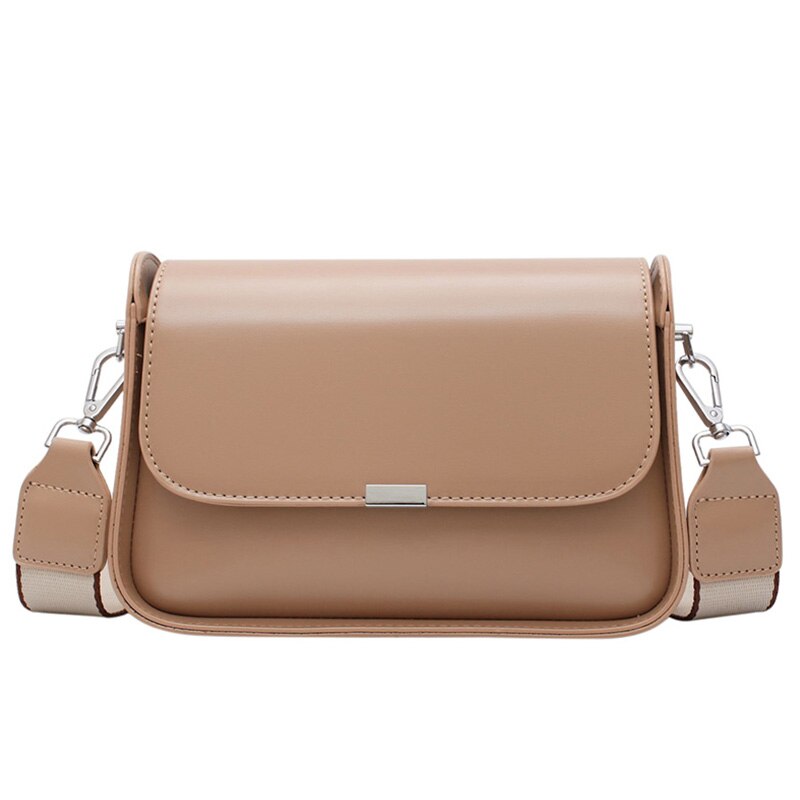 Schoudertas dames eenvoudige diagonale tas werkende dame dagelijkse tas vierkante jeugd boodschappentas pu leer groen: Khaki