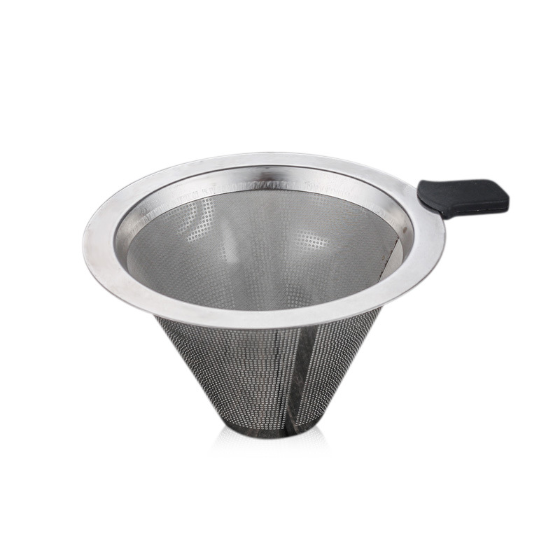 Glass Coffee Kettle w/ Stainless Steel Filter Drip Brewing Brewer Coffee Pot Barista Pour Over Coffee Maker: Only Filter