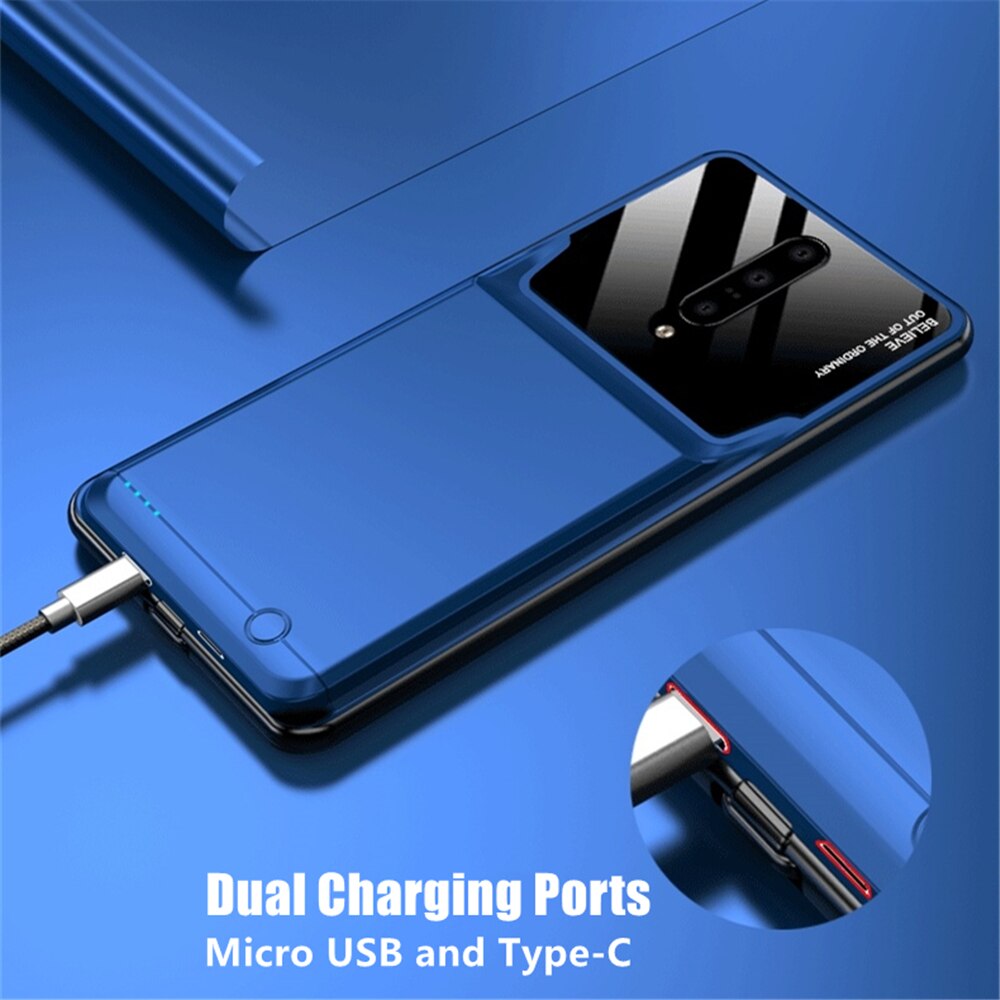 Battery Charger Cases For OnePlus 8 Pro 8T Battery Case 6800mAh External Battery Charging Cover For Oneplus 7 7T Pro Powerbank