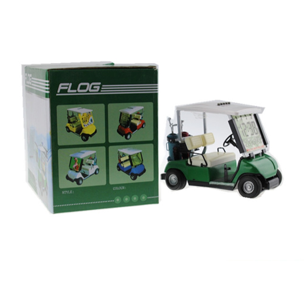 CRESTGOLF Mini Golf Warenkorb Wecker LCD Digital Datum Anzeige Perfekte Schreibtisch Dekoration Golf Zubehör