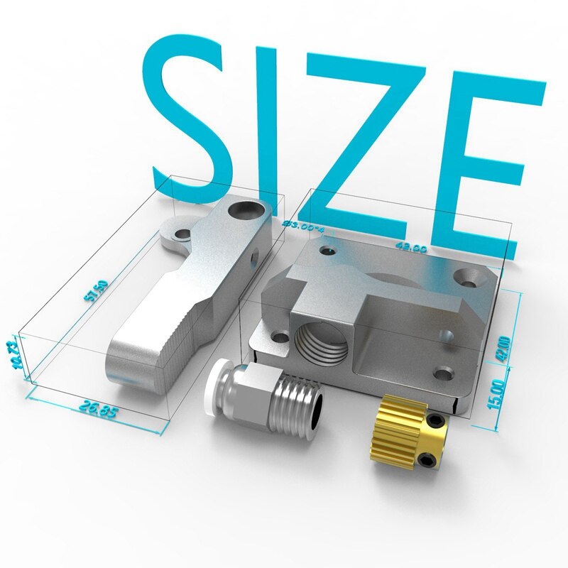 CR10-V2 Silber Grau Extrusion Mechanismus mit Einstellbar Elastizität für Creality 3D Drucker