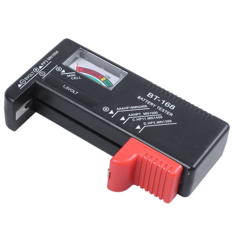 BT168 Universal Battery Checker Tester for AA AAA C D 9V 1.5V Button Cell Batteries