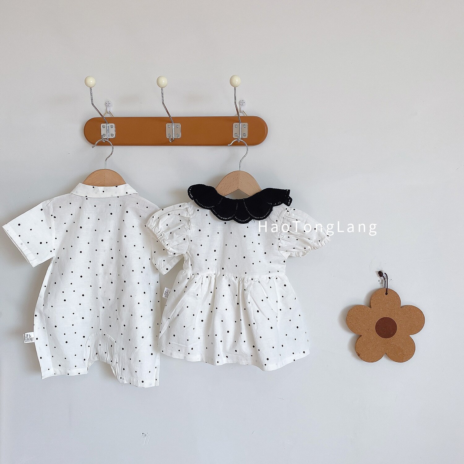 Sommerkleid für eltern und freundlicher, bruder und schwester, süßes kleid für jungen, kurzes kleid für mädchen, hübsches kleid mit haargürtel