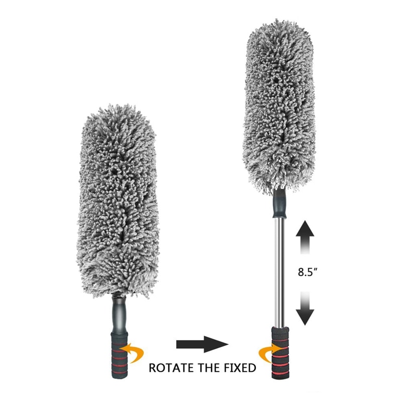 Car Duster Kit,Set Of 4,Extendable Microfiber Multipurpose Duster/Cleaning Dashboard Duster/Interior Car Detailing Brush,Exterio