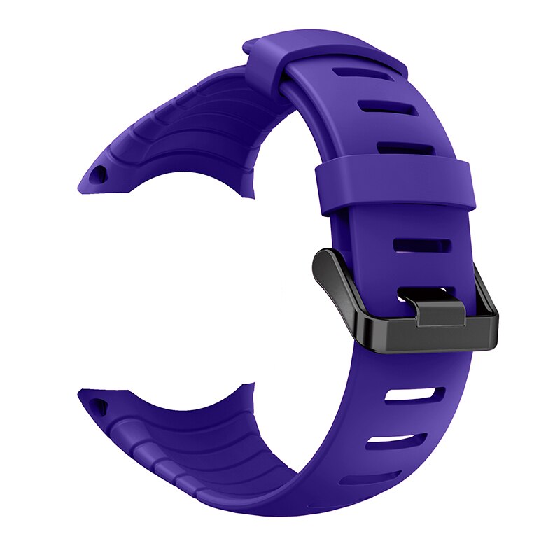 Urrem til suunto core silikone udskiftning sport urrem til suunto core armbånd klassisk armbånd håndledsbælte: Lilla