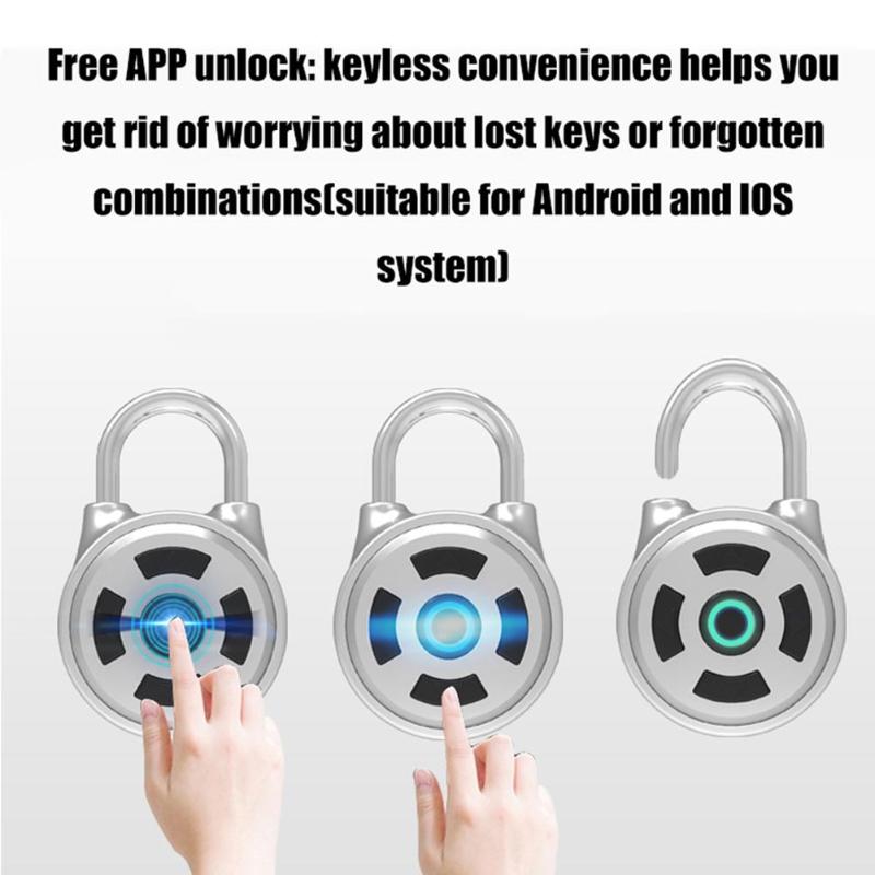 Anti-Diefstal Slot Sluizen App Controle Hangslot Met Slimme Mobiele Telefoon Bluetooth App Bagage Case Lockerslot Voor android Ios