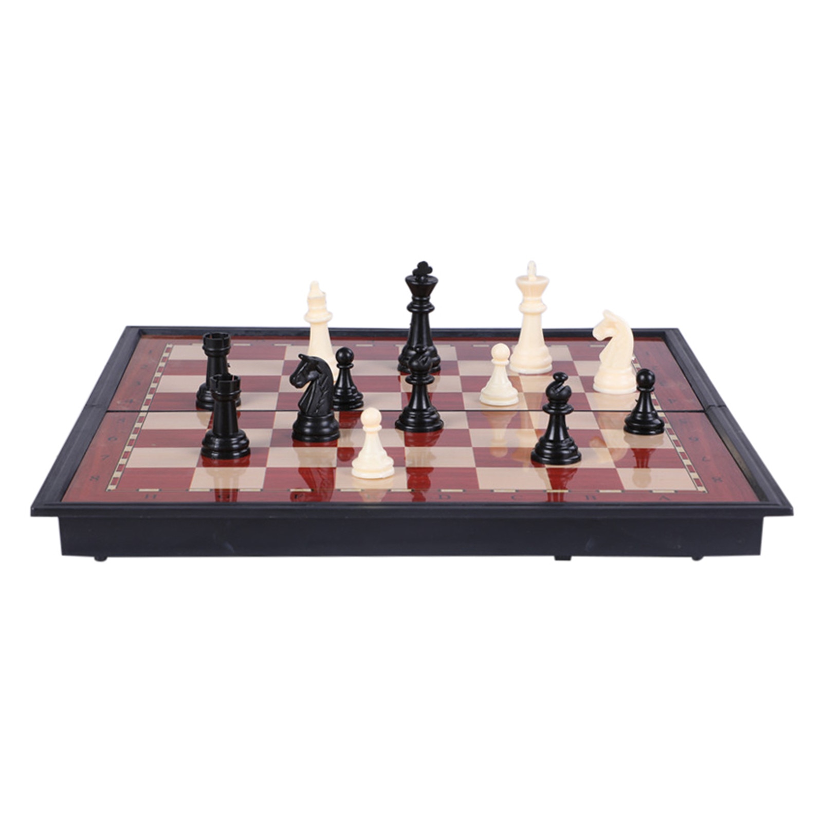 3 In 1 Wooden Chess Backgammon Checkers Travel Chess Set Board Game Entertainment Kids Christmas