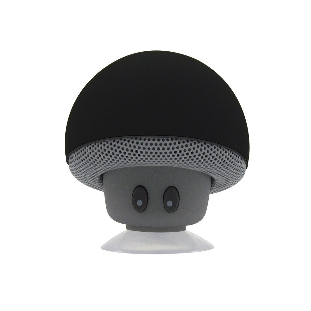 Draagbare Speaker Draadloze Bluetooth Paddestoel Met Microfoon Mini Speaker Voor Computer Telefoon Stereo Waterdichte Mini Speaker: black