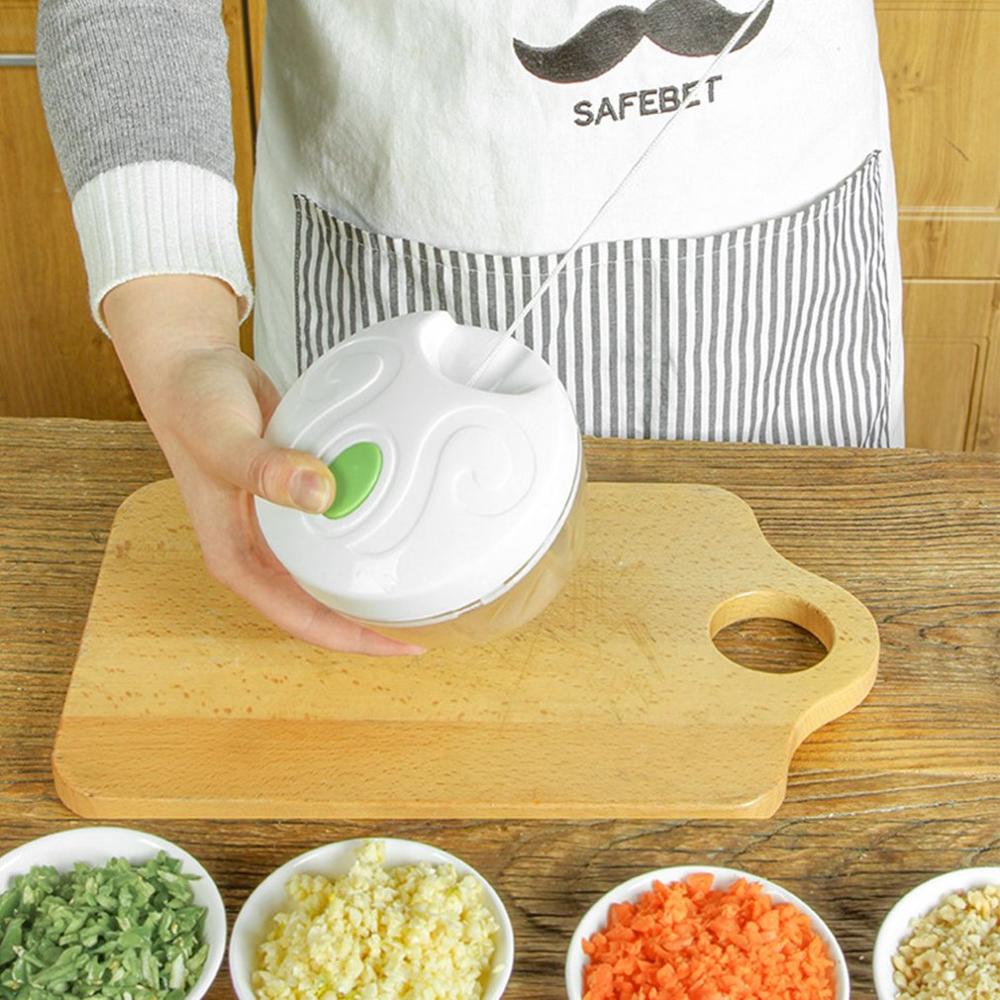 Manual Food Chopper, Compact &amp; Powerful Hand Held Vegetable Chopper/Blender to Chop Fruits/Vegetables/Nuts/Herbs/Onions etc