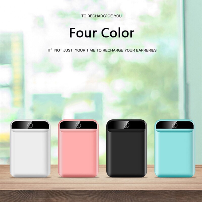 12000mAh Mobile Power Dual USB Output Portable Charger Mobile Power Mini Charging Mobile Power Travel External Battery Pack