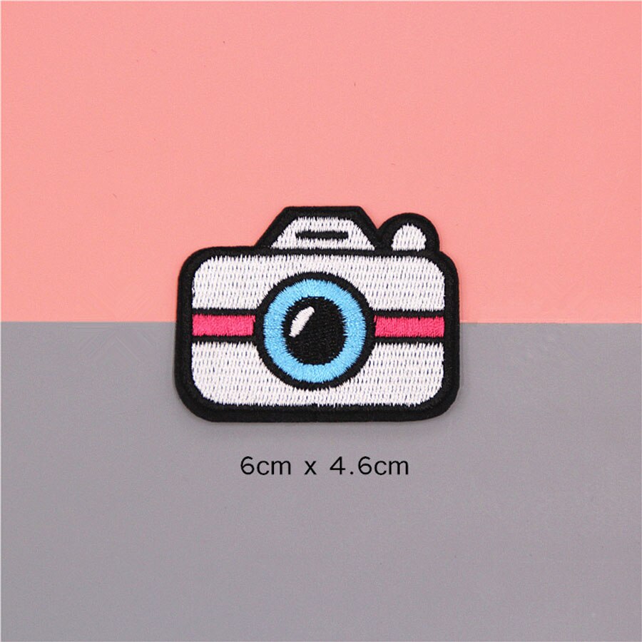 Patch brodé en tissu pour vêtements, casquette, autocollant, sac, fer à coudre sur application, bricolage, accessoires pour vêtements, BU149: BU149N14 Camera
