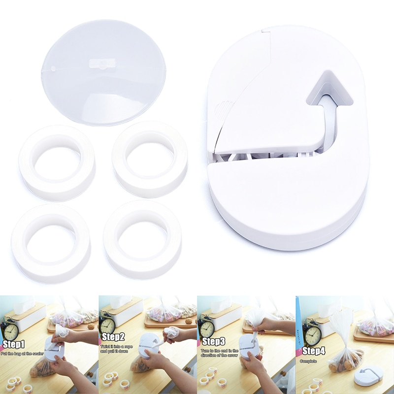 1Pc Zak Impuls Sealer Met Tape Plastic Sluitmachine Huishouden Keuken Voedsel Seal Verpakking Dichter Storage Saver Capper Sealer