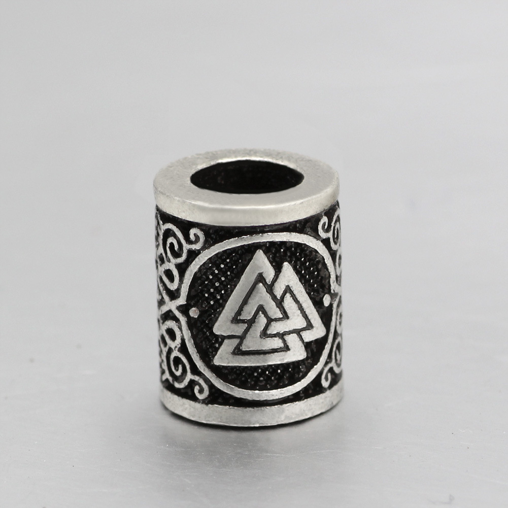 5 stuks Viking Kralen Haar Vlecht Baard Dreadlock Kralen 8mm Gat Sieraden Armband Maken Metalen Kraal DIY Accessorries: Rood