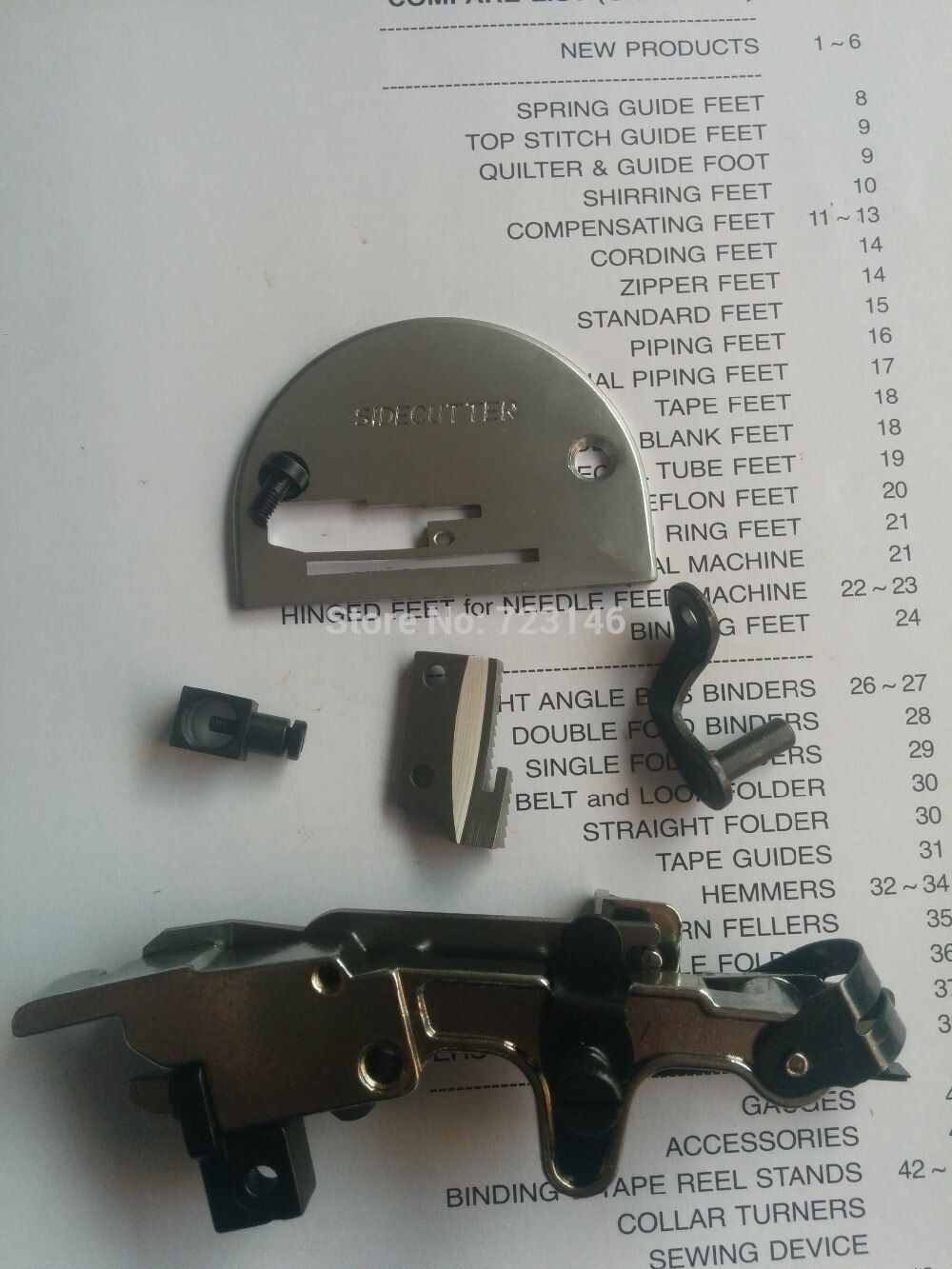 5 in 1 side cutter Industry Sewing Machine Presser Foot feet side cuftter for95k 96k Singer Pfaff Juki