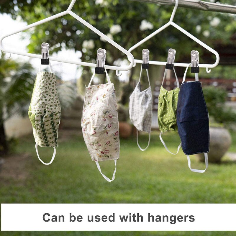 5Pcs/lot Stainless Steel Clips Drying Clothe Pegs Hanging Clothes Pins Hanging Towel Clamp Clips for Clothesline Outdoor Kitchen