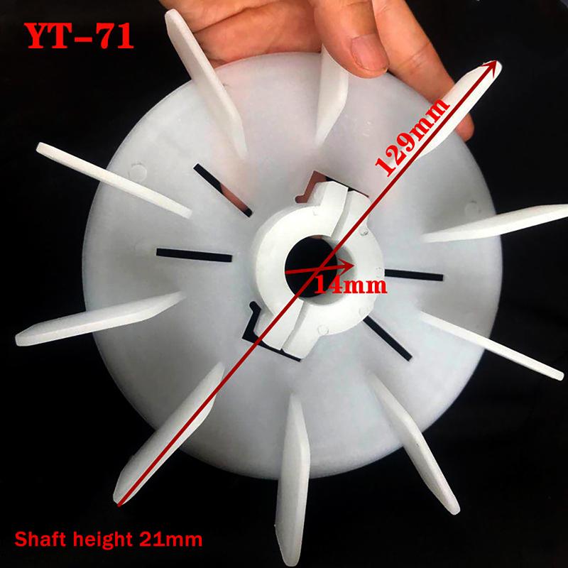 Heavy-duty Plastic Motor Cooling Fan; Adjustable Fan Impeller; Ideal for High-Temperature Hydraulic Motor Parts: WHITE