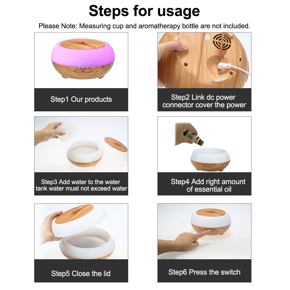 KBAYBO 400ML Smart Wifi Wireless Air Humidifier Aroma Essential Oil Diffuser with APP Remote and Voice Control for Home Yoga