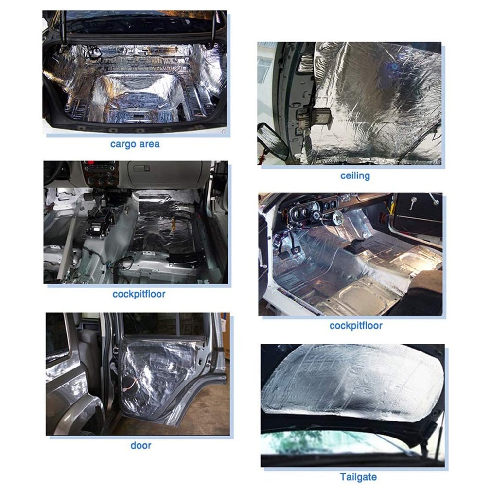 Tapis isolant insonorisant en laine | Camion de voiture, pare-feu de voiture, mousse d'isolation thermique, insonorisant pour voiture