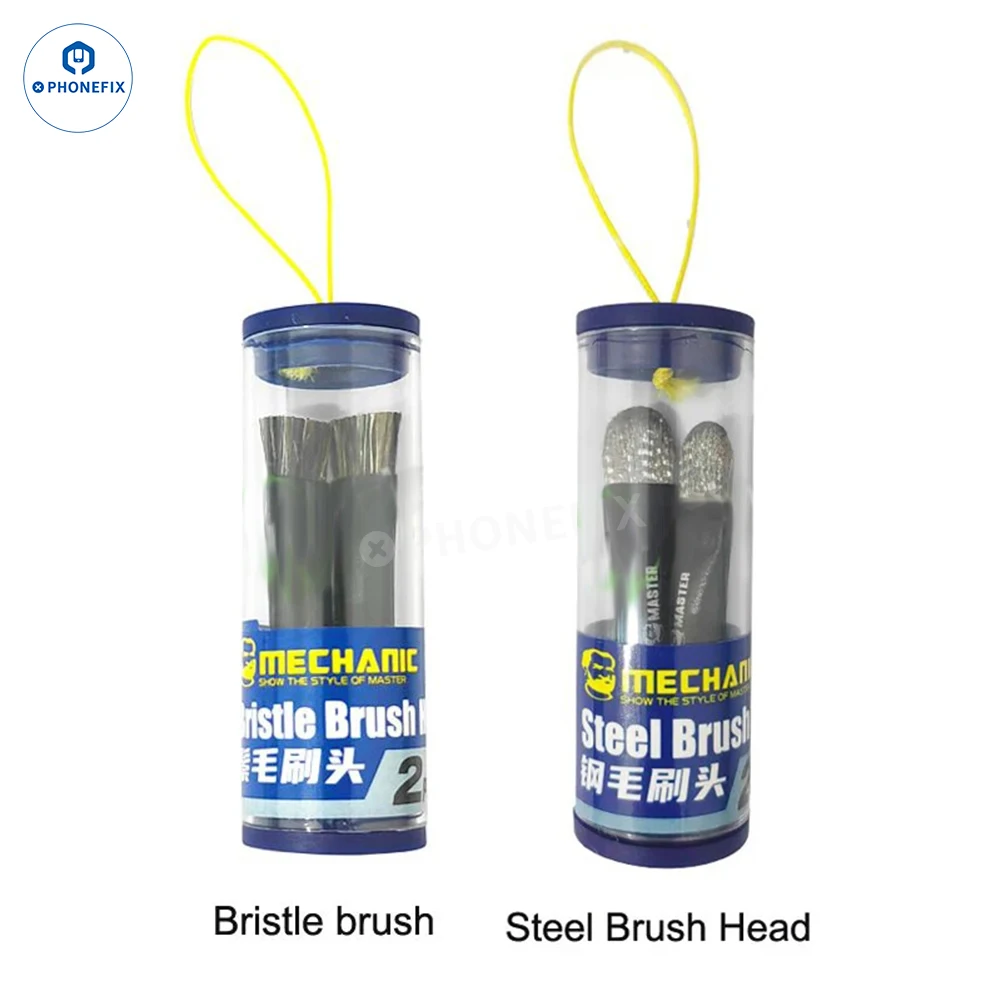 MECHANIC Steel Brush Motherboard IC Debonding Brush With Head IC Pad Cleaning PCB BGA Glue Removal Tin Removal Polishing Brush