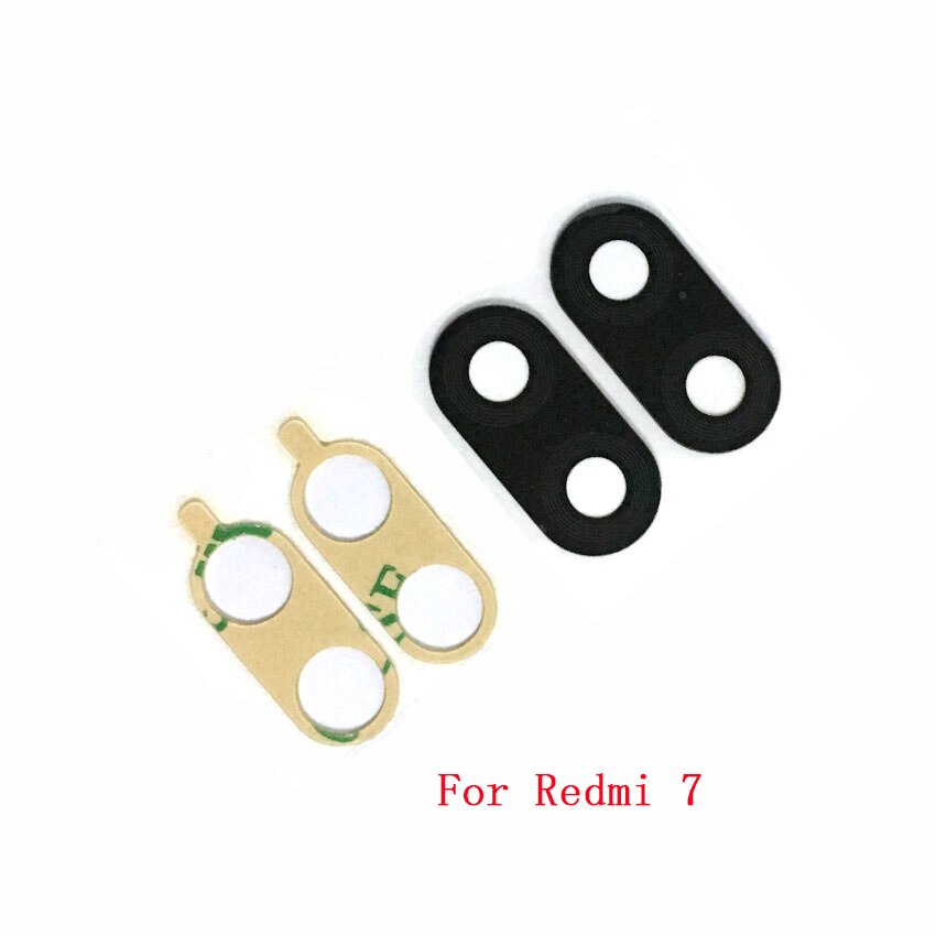 10pcs Rear Back Camera Glass Lens Cover For Xiaomi Redmi 7 with Ahesive Sticker Replacement Parts