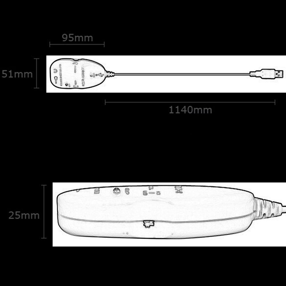 Guitar Cable Audio USB Link Interface Adapter For MAC/PC Music Recording Accessories For Guitarra Players