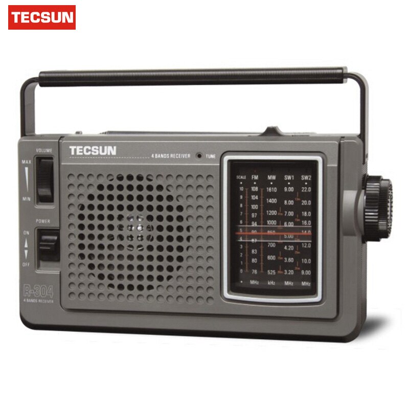 Radio FM haute sensibilité d'origine TECSUN R-304 R-304P récepteur Radio MW/SW haut-parleur intégré récepteur numérique Radio Portable