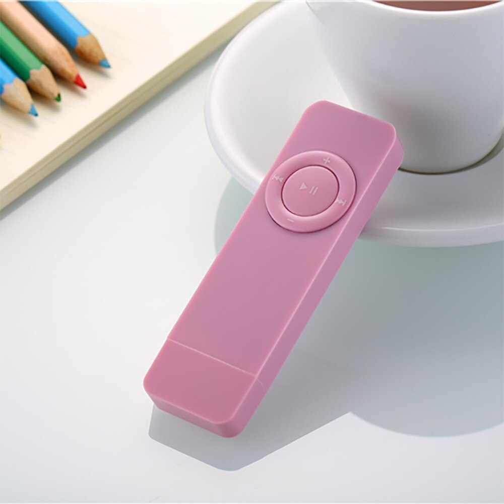 MODE 1 GB MP3 Speler MINI PC Insert USB Opladen MP3 Player Mode en Casual Sport MP3 Apparaat JANN26 d30: Roze