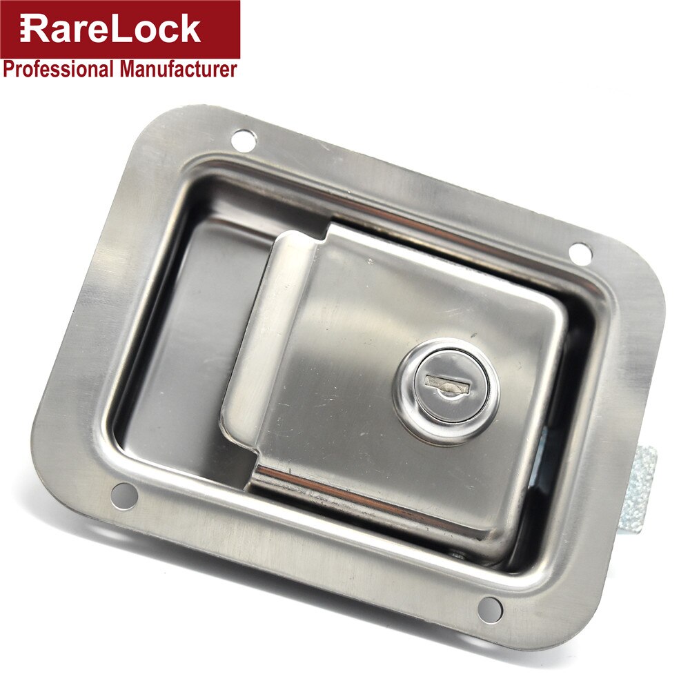 Rarelock – serrure d&#39;armoire à poignée en acier inoxydable, pour camion de RV, accessoires de coffre de ramassage, de Bus, de voiture, ms21d