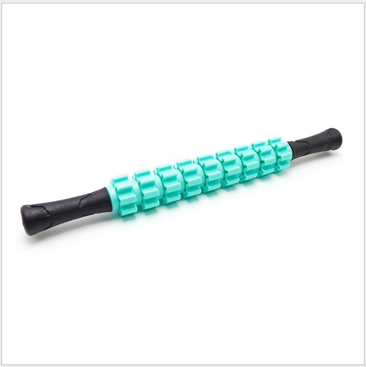 9 ruller yoga massasje stick kropp sport massasje verktøy fysioterapi gjenopprette trykkpunkt muskel rulle treningsutstyr: Grønn