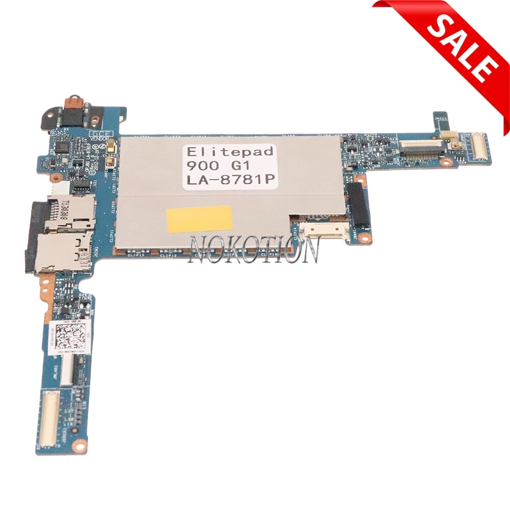 NOKOTION QPJ80 LA-8781P 724353-001 724353-501 724353-601 For HP ElitePad 900 G1 Tablet Laptop Motherboard Atom CPU Full tested