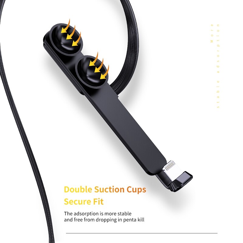 Rock For iPhone charger USB Cable Fast Charging 90 Degree usb 8 Pin cord For iphone 11 pro X Xs Max 8 7 6 plus 6s Game cable