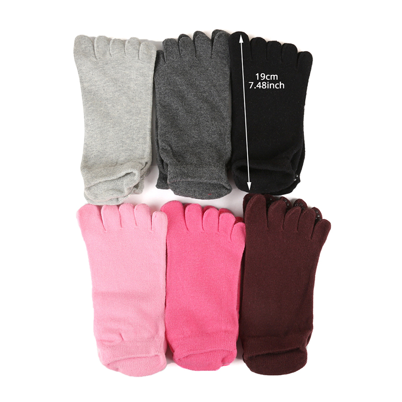 Damen- und herren-yogasocken aus baumwolle, rutschfest, fünf zehen, fitness- und sportsocken, pilates-socken mit knöchelhalt, strapazierfähig, warm.