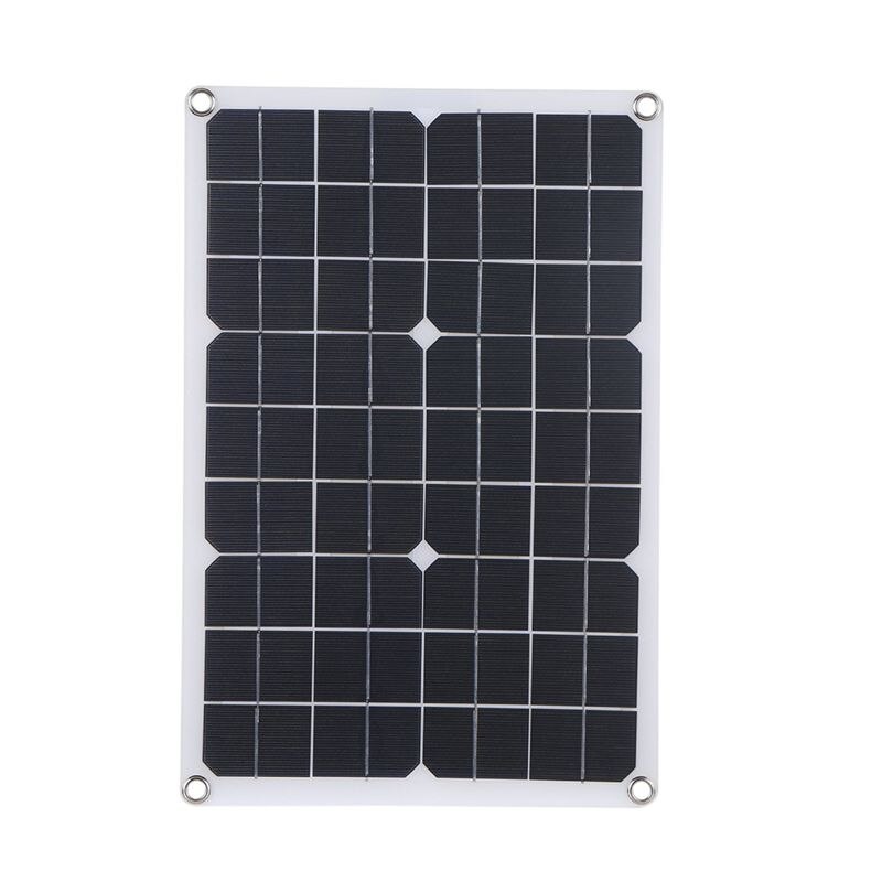 100W Solar Panel Kit 18V /5V Dual USB Port Off Grid Monocrystalline Solar Cell Charger + 10-60A Solar Controller for Mobie Phone