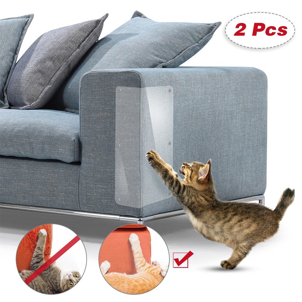 2 stk sofa kat ridse beskyttere mat skraber kat træ ridser klo post beskytter sofa til katte ridse pote pads kæledyr møbler