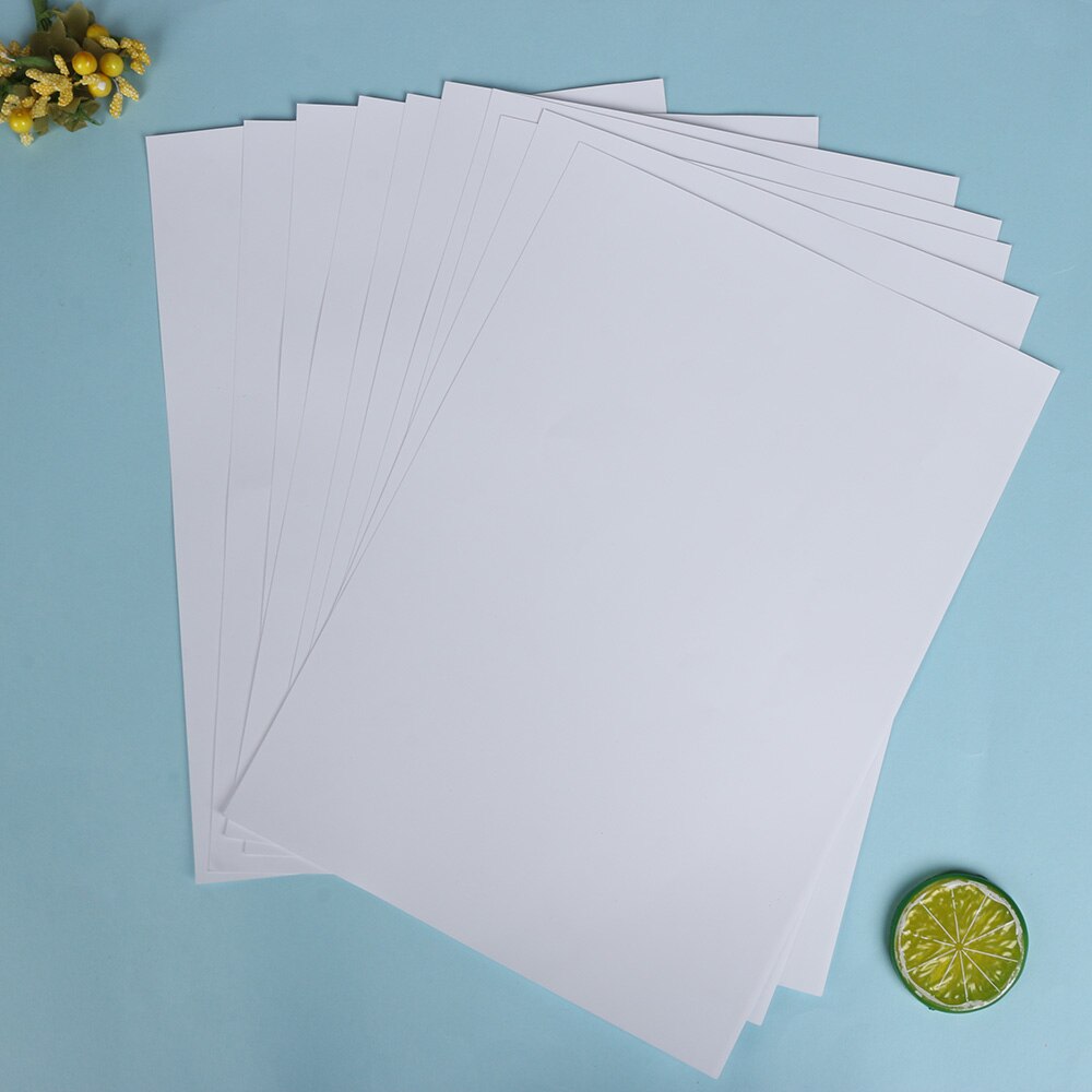 10 Pcs A4 Warmte-overdracht Papier Voor Diy Gecoat T-shirt Schilderen Niet-Katoen Lichte Kleur Stof Kleding Metaal Glas hout Steen Etc.