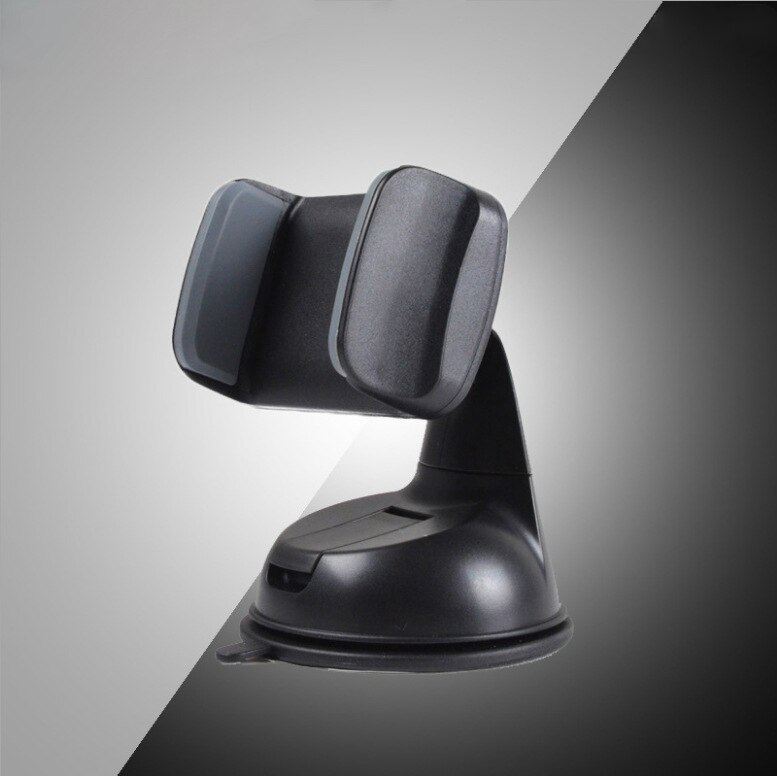 360 degree rotating universal car mobile phone holder dashboard silicone suction cup navigation stretch mobile phone holder: Black Gray