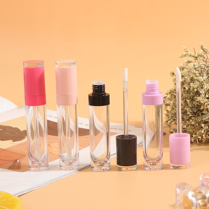 8ml abs lipgloss tubes lege plastic lippenbalsem tubes met staafje witte dop lip glaze container cosmetische verpakking