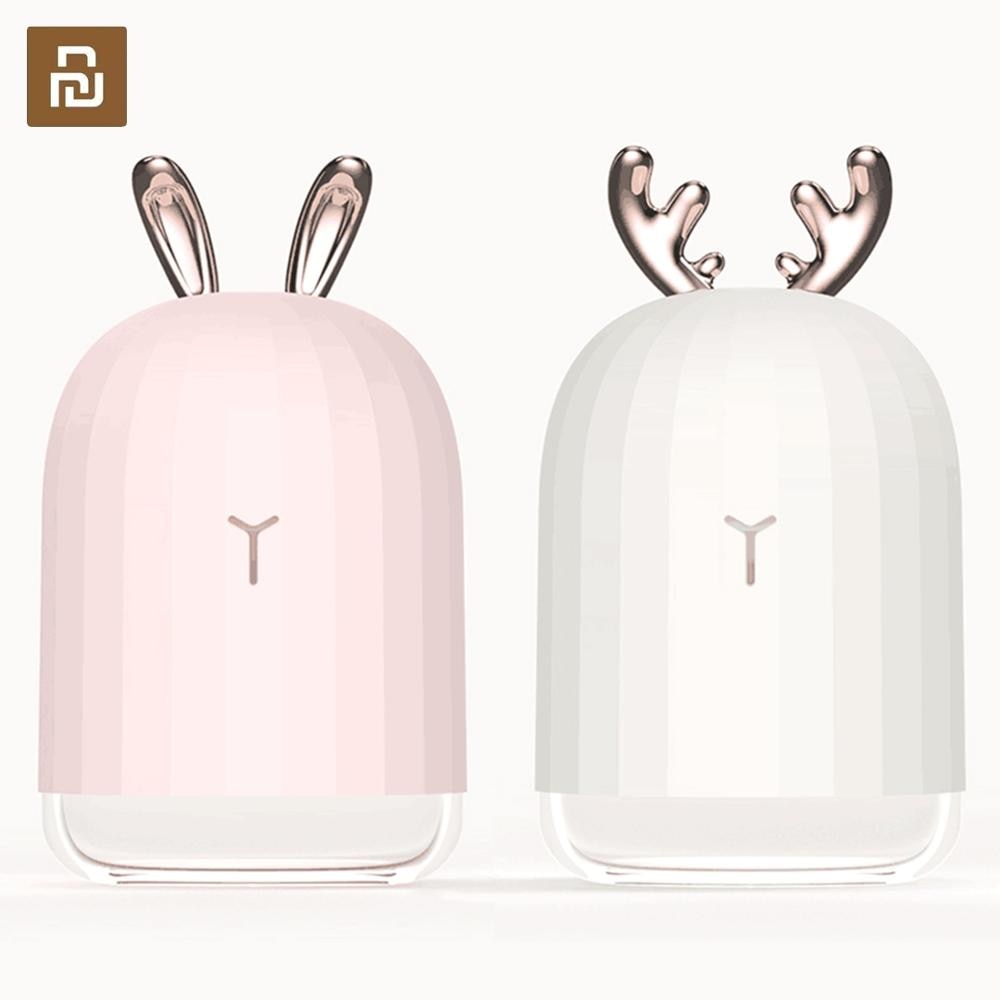 Xiaomi mijia 3 life 220ml ilmankostutin aromi eteerinen öljy diffuusori kotiautoon usb fogger sumukone led vaalea valkoinen pinkki