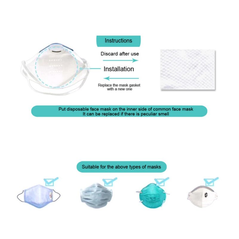 PM2.5 air mask filtering mask fliters, suggest replace the fliters every week of uses for the best effect