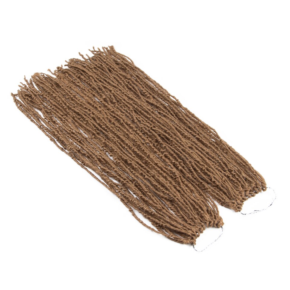 Nature Hair 18 inch Butterfly Locs Curly Hair Crochet Braids Afro Kinky Twist Ombre Blonde Faux Locs Synthetic Hair Extensions