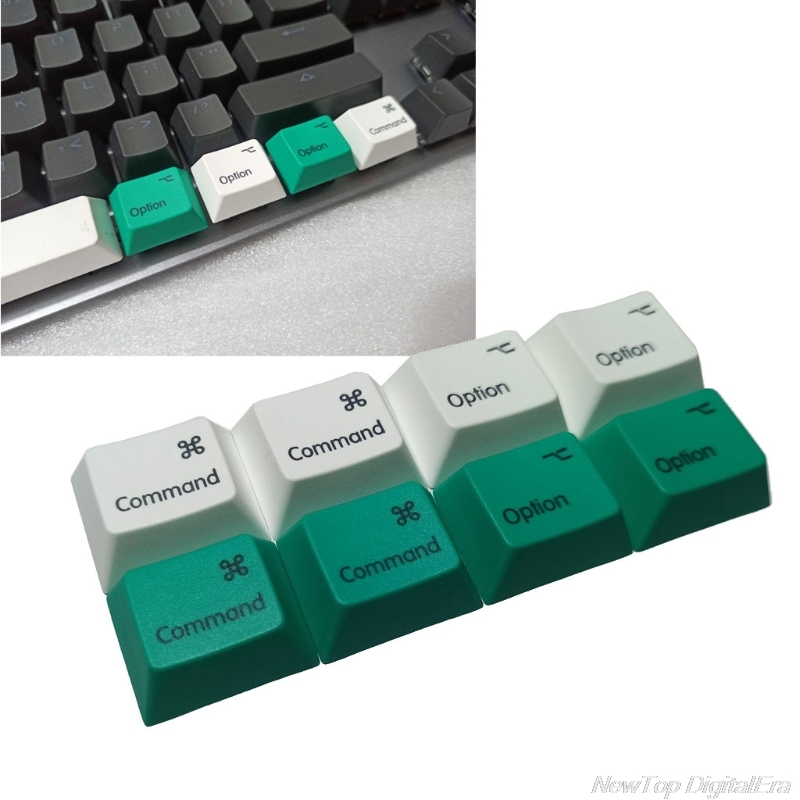 4Pcs Common Option PBT Dye Subbed Mac Keycaps R1 For Mechanical keyboard Keycaps 1.25U 1.25X Key Cap M11 21