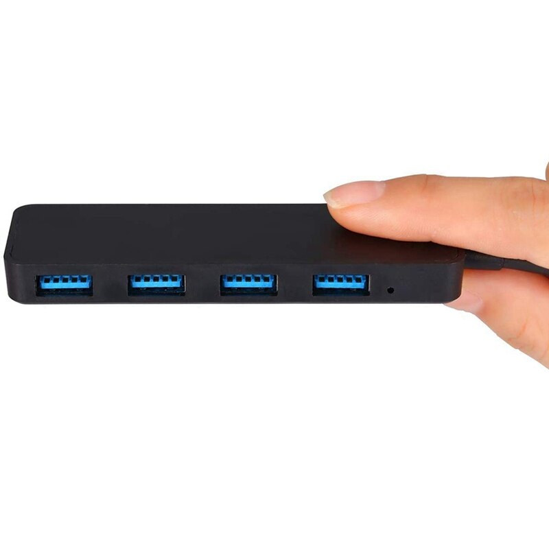 Usb Hub 4-Port Usb 3.0 Hub, ultra Slim Extra Licht Usb Splitter Draagbare Data Hub Met 30Cm Kabel Compatibel