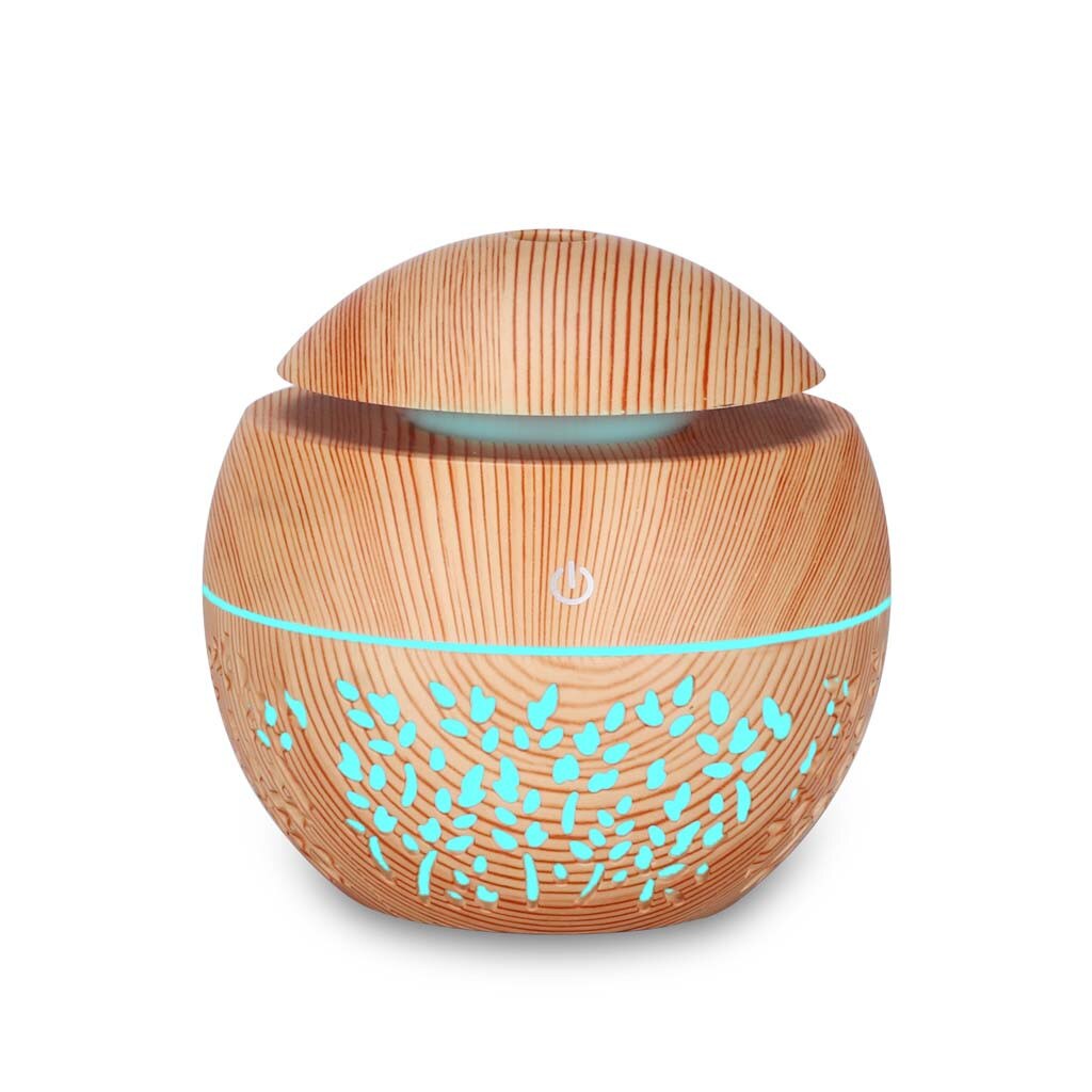 2020Air Freshener Mini Humidifier for Home Office Aroma Essential Oil Diffuser Air Purifier Wooden USB Ultrasonic Mist Maker
