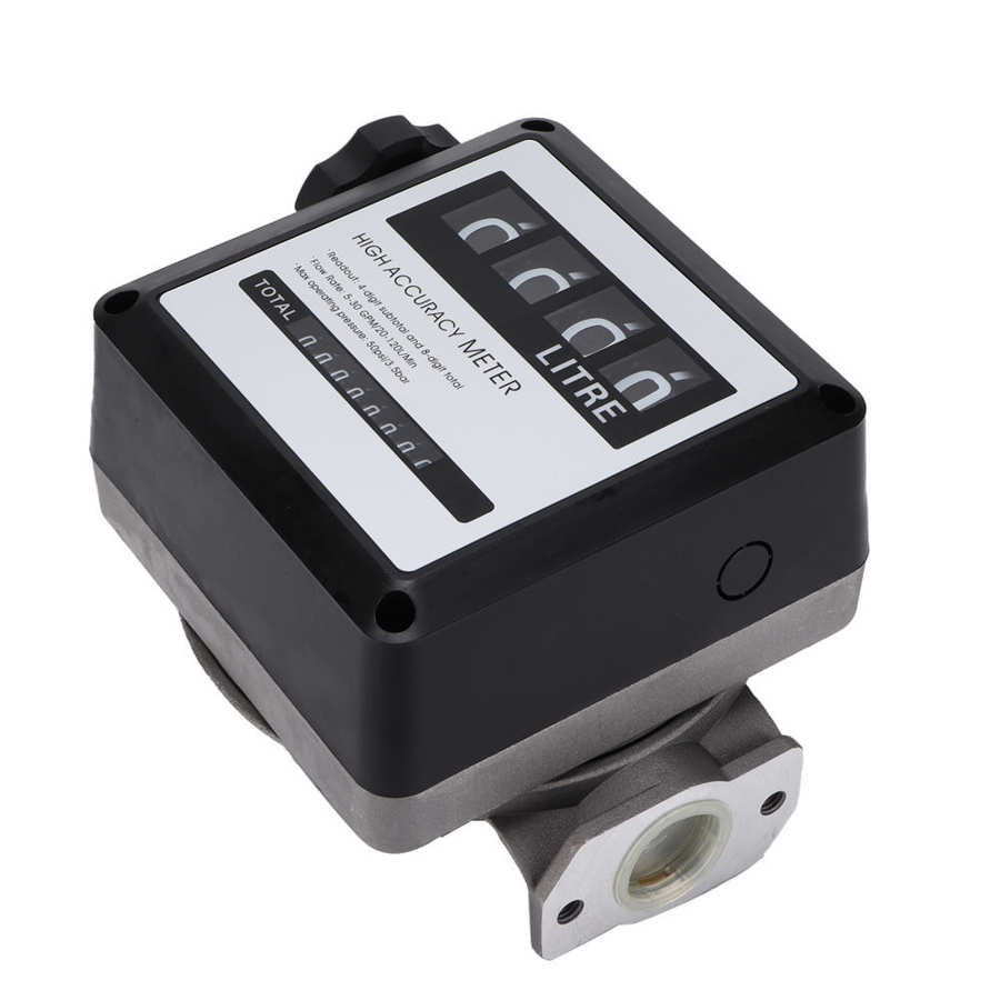 Débitmètre de carburant à 4 chiffres, grand écran, 5-30 gpm, 20-120 l/Min, haute précision pour compteur de débit d&#39;essence